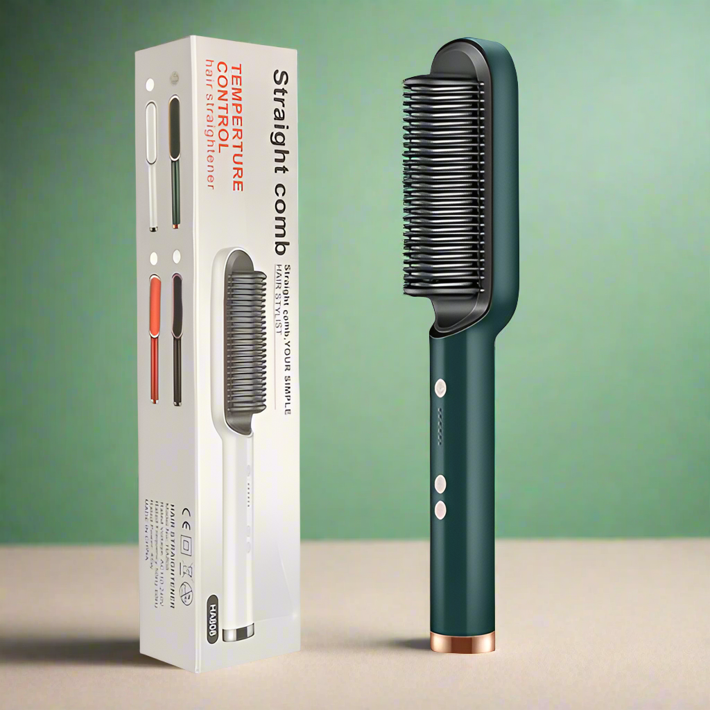 Pudami Professional Electric Hair Straightener Comb Brush