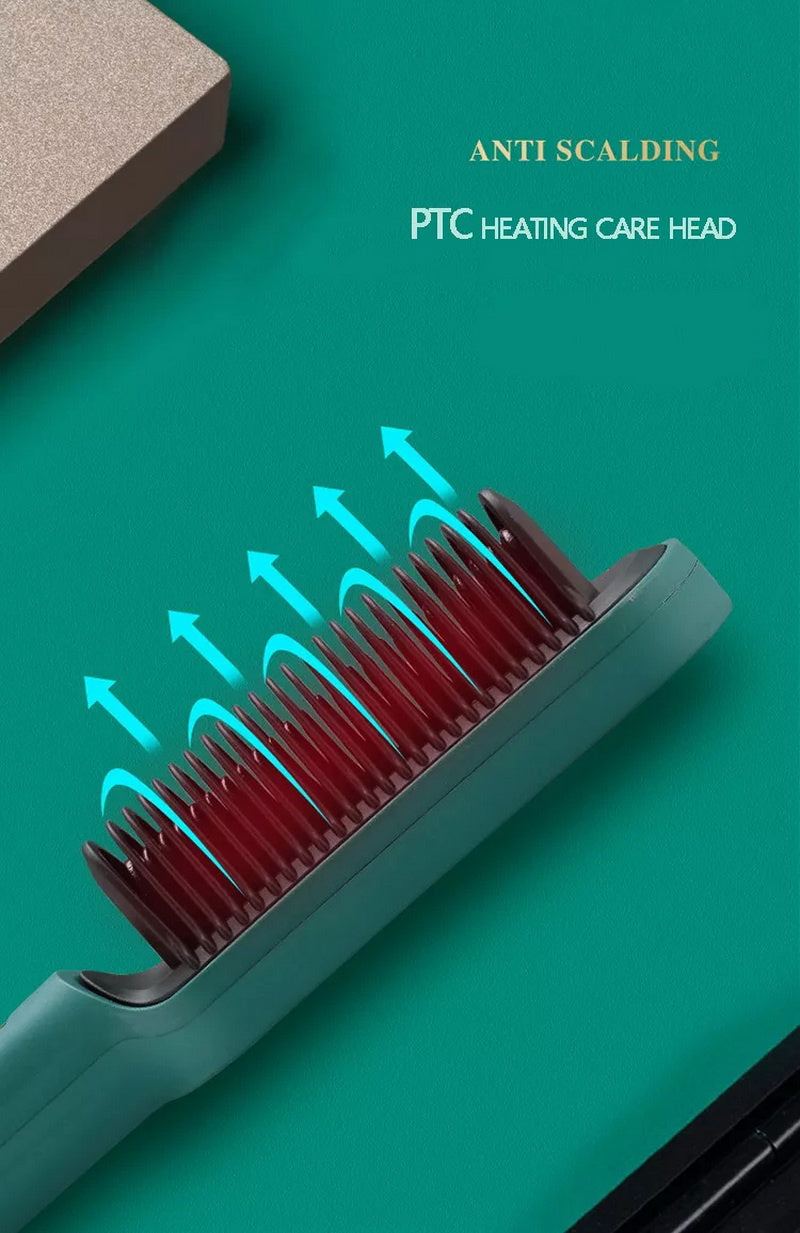 Pudami Professional Electric Hair Straightener Comb Brush