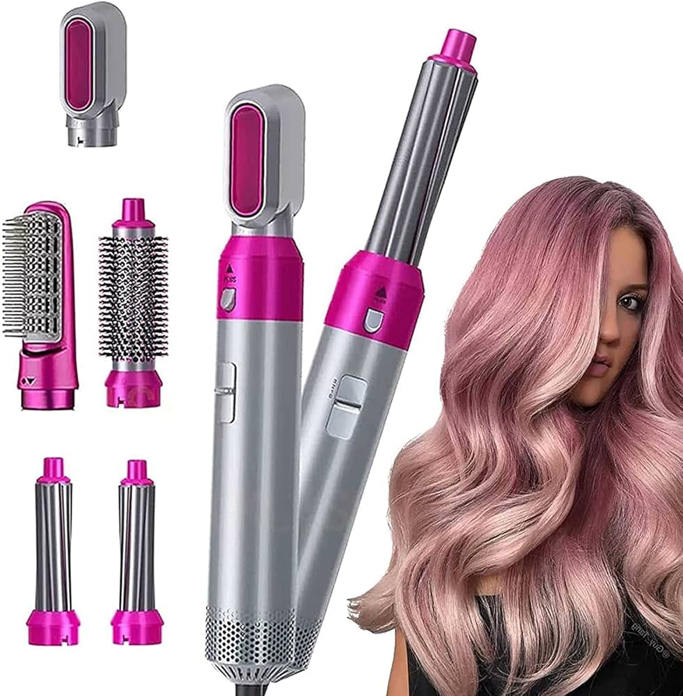 Pudami All-in-One Hot Air Styler with 5 Interchangeable Heads