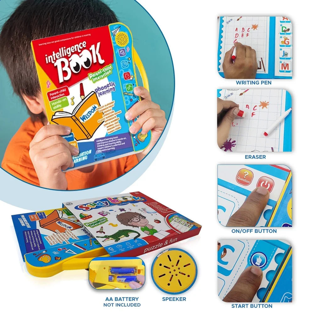 Pudami® Intelligence Book – Interactive Learning for Kids | Touch & Learn Fun
