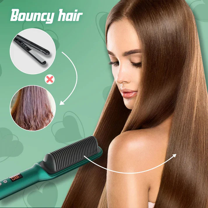 Pudami Professional Electric Hair Straightener Comb Brush