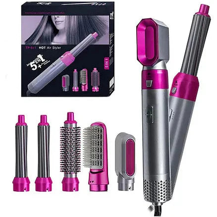 Pudami All-in-One Hot Air Styler with 5 Interchangeable Heads
