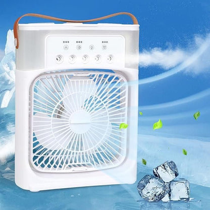 Pudami 4-in-1 USB-C Powered Personal Portable Mist Air Fan Cum Humidifier With Water Spray