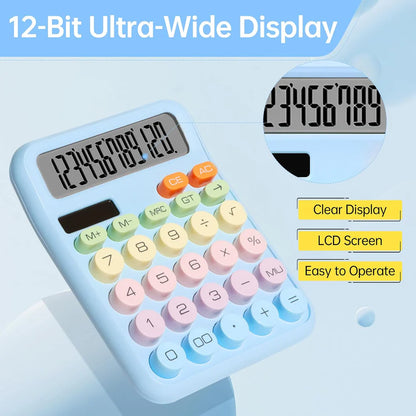 Pudami Pastel Calculator Solar/Battery Operated ( 1pc )