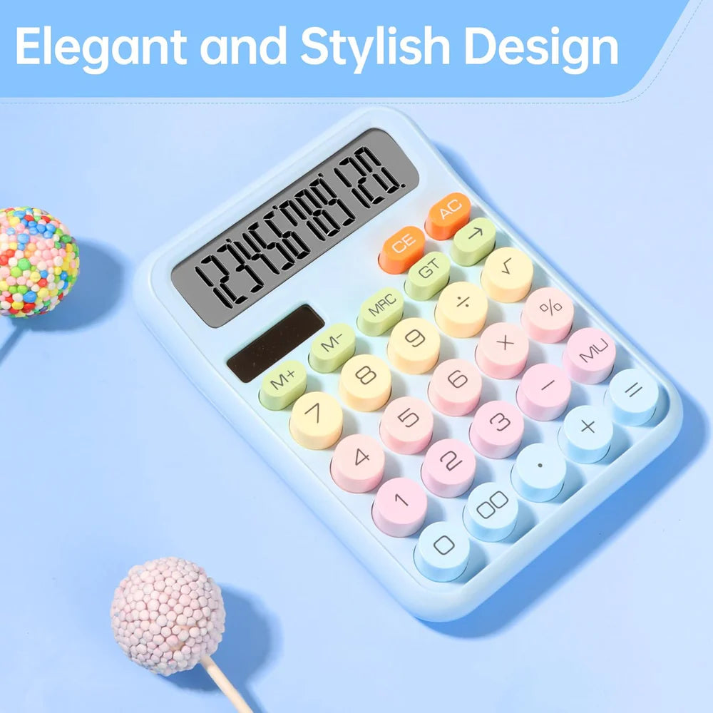 Pudami Pastel Calculator Solar/Battery Operated ( 1pc )