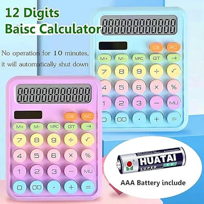 Pudami Pastel Calculator Solar/Battery Operated ( 1pc )