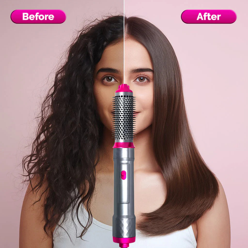 Pudami All-in-One Hot Air Styler with 5 Interchangeable Heads