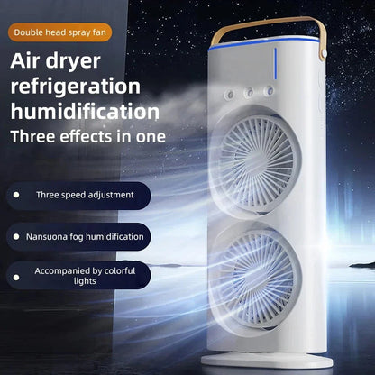 Pudami Double-Ended Spray Fan – Portable Mist Cooling Fan