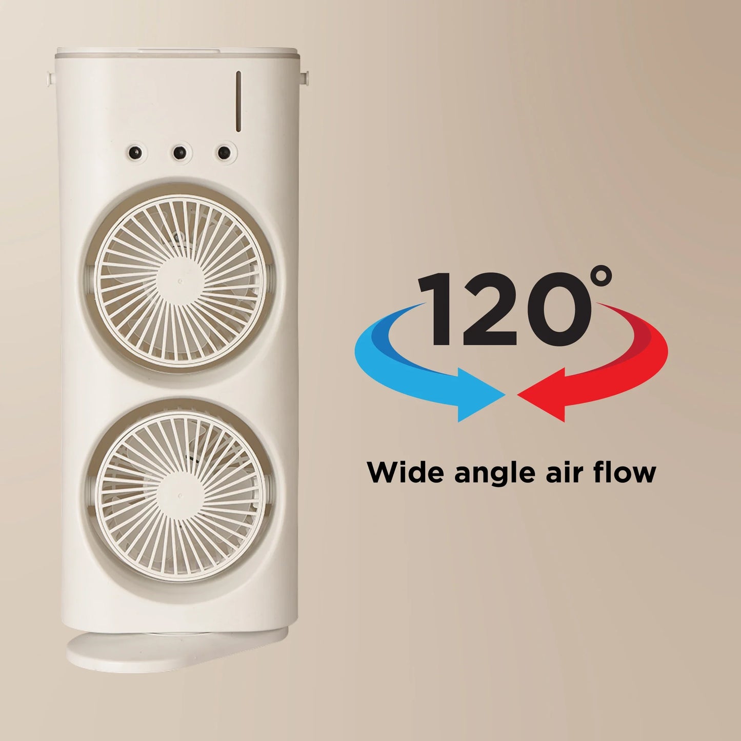 Pudami Double-Ended Spray Fan – Portable Mist Cooling Fan