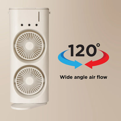 Pudami Double-Ended Spray Fan – Portable Mist Cooling Fan