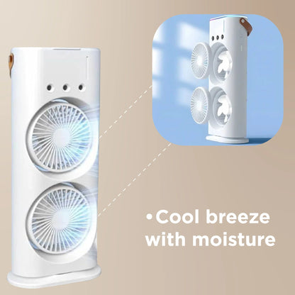 Pudami Double-Ended Spray Fan – Portable Mist Cooling Fan