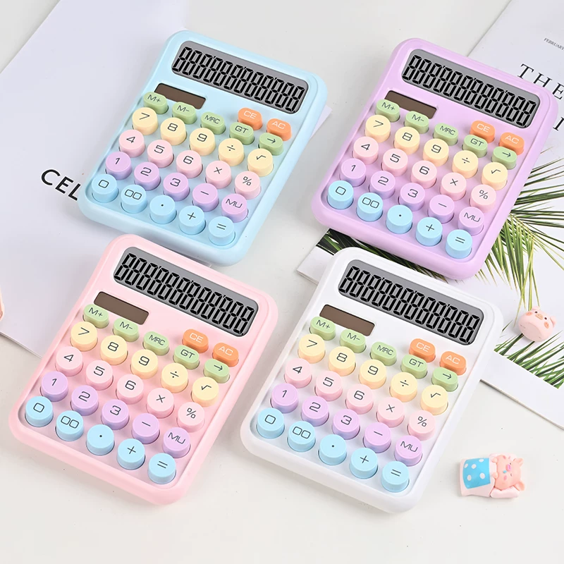 Pudami Pastel Calculator Solar/Battery Operated ( 1pc )