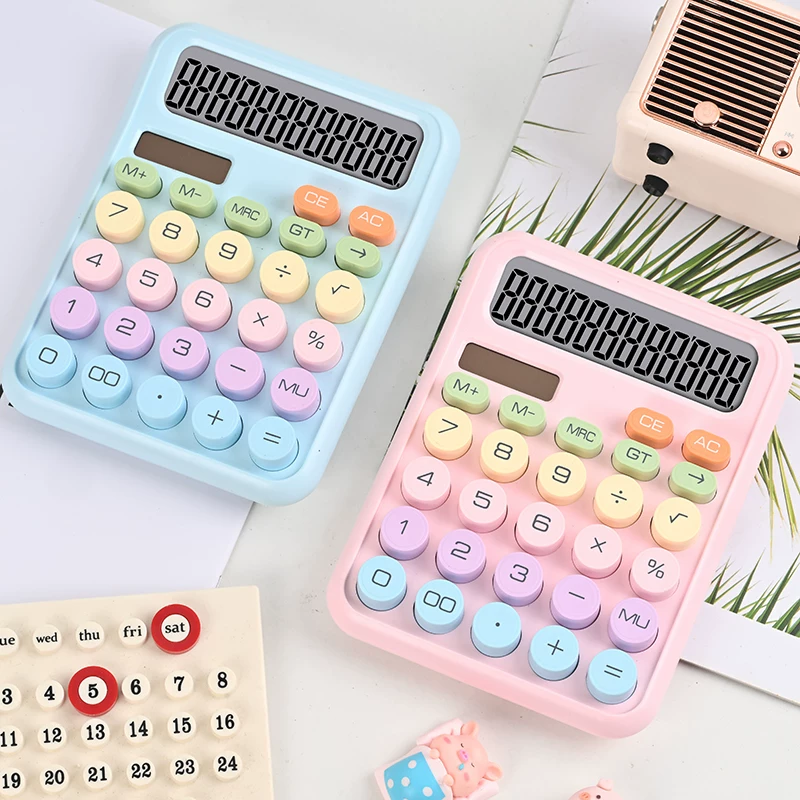 Pudami Pastel Calculator Solar/Battery Operated ( 1pc )