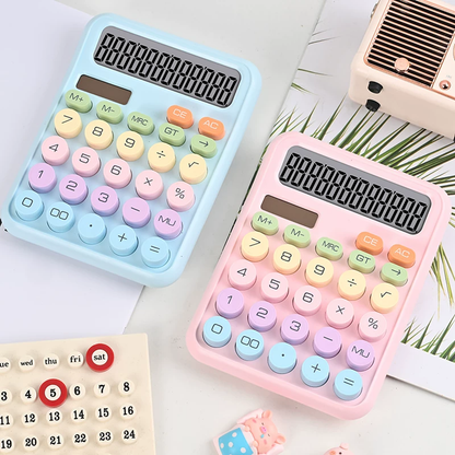 Pudami Pastel Calculator Solar/Battery Operated ( 1pc )