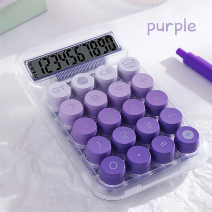 Pudami Semi Transparent Mechanical Calculator ( 1pc )
