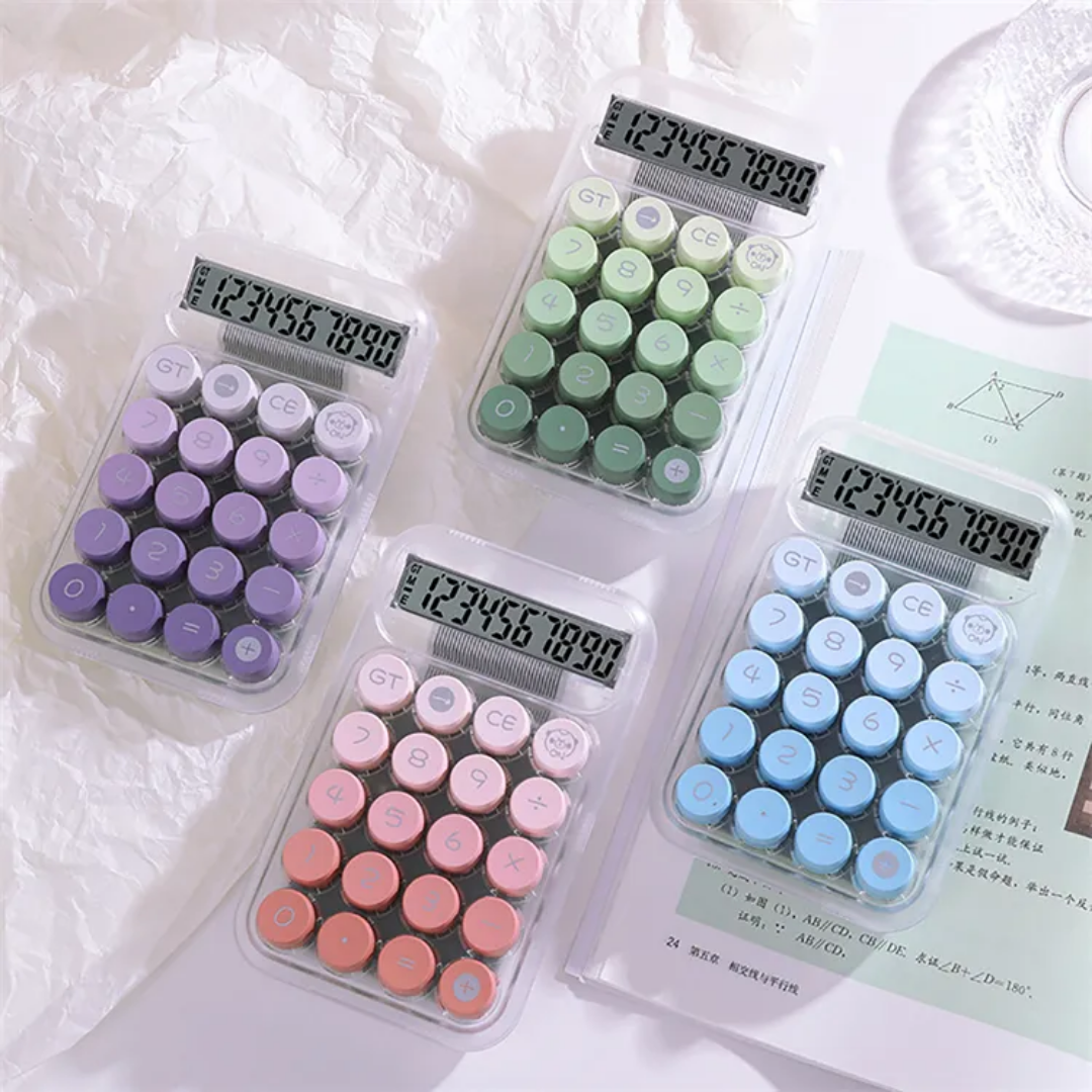 Pudami Semi Transparent Mechanical Calculator ( 1pc )