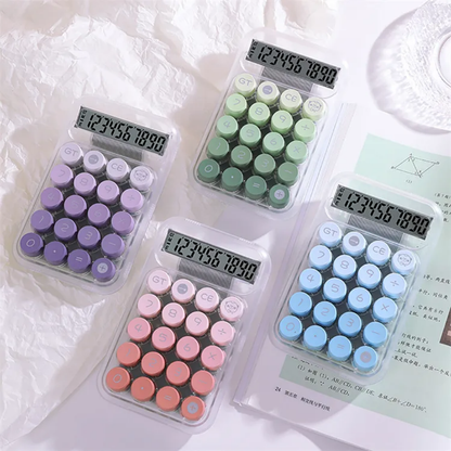 Pudami Semi Transparent Mechanical Calculator ( 1pc )