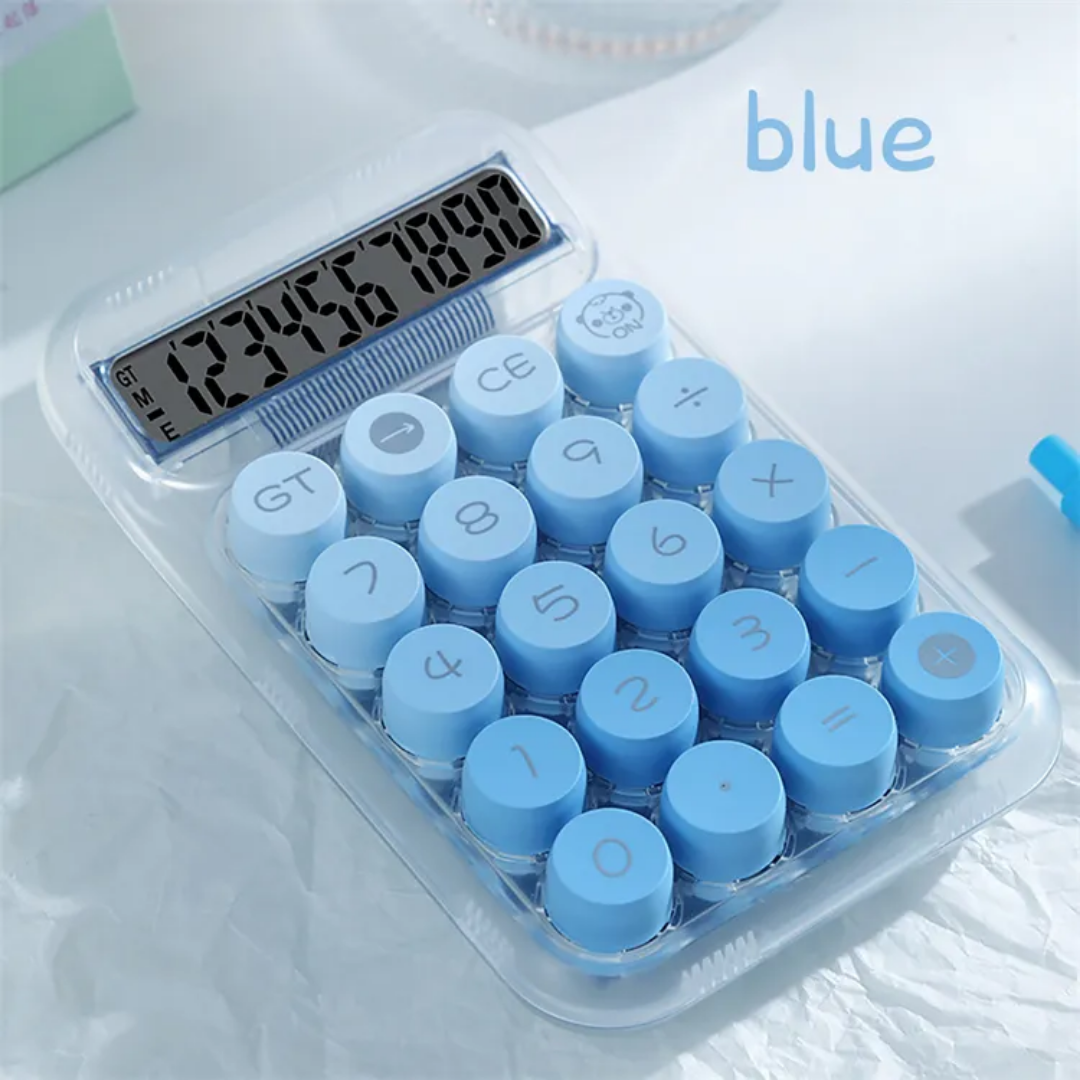 Pudami Semi Transparent Mechanical Calculator ( 1pc )